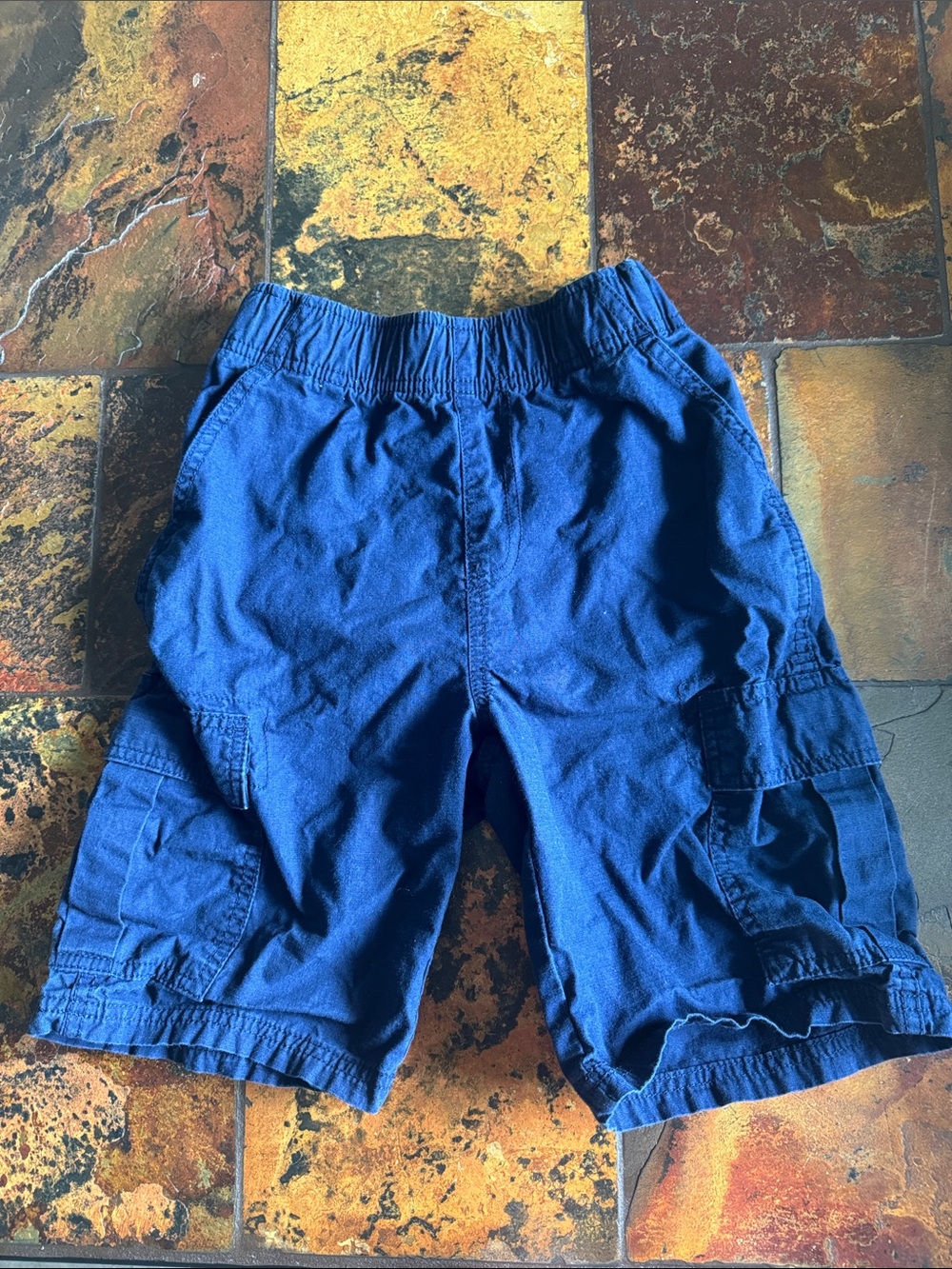 Place Navy Blue Cargo Shorts for Kids (379)